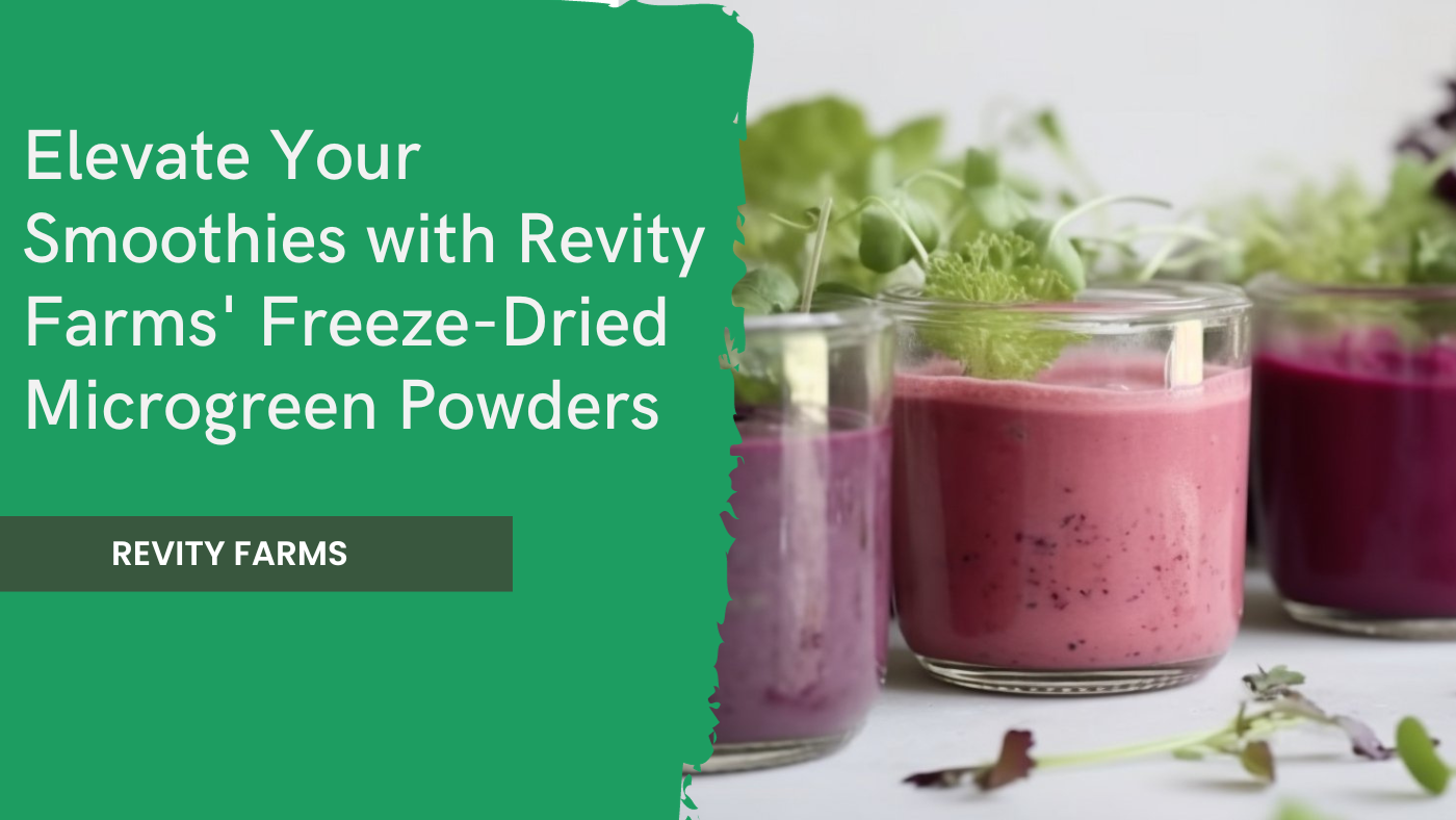 Elevate Your Smoothies with Revity Farms' FreezeDried Microgreen Powd