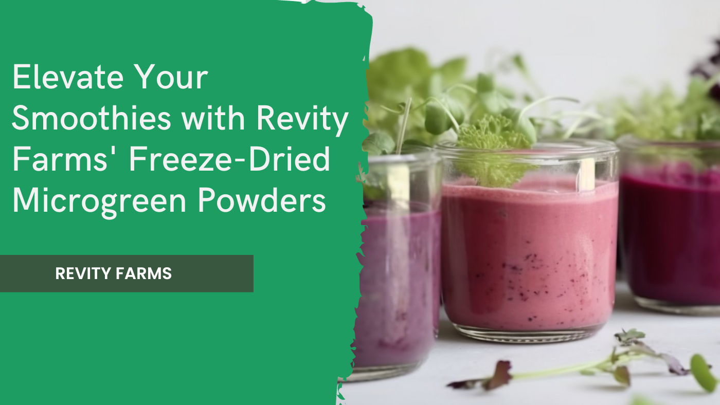 Elevate Your Smoothies with Revity Farms' Freeze-Dried Microgreen Powders